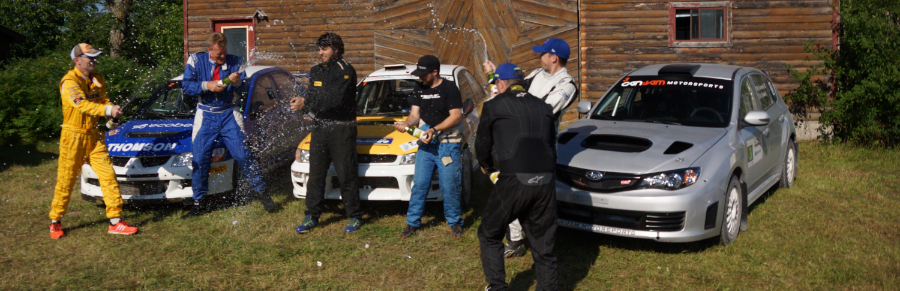 Podium général - Rally of the Voyageurs 2017